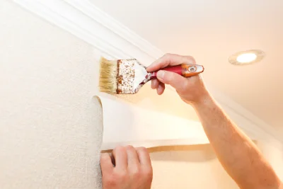 Pose de papier peint à Ruffieux — revêtements muraux et toiles de verre